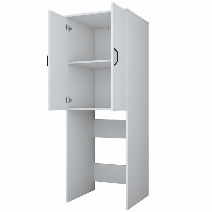 Hanah Home KD110 - 3192 Gabinete para Lavadora, Blanco, 65cm Ancho x 181.8cm Alto x 62.5cm Profundo